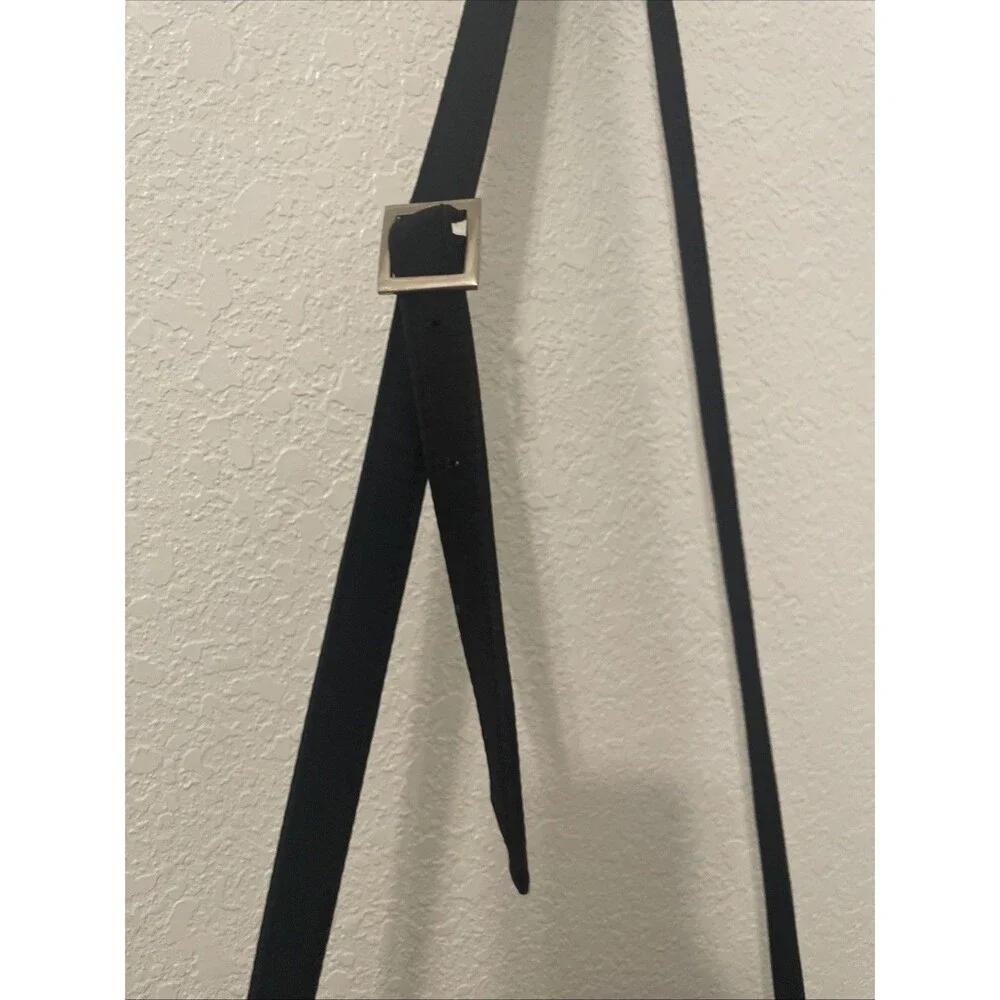 Donna Karan New York Canvas Black Crossbody Bag, Snap Closure Classic Stain